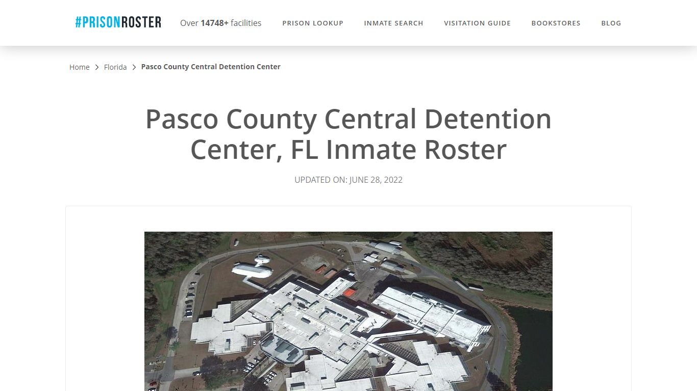 Pasco County Central Detention Center, FL Inmate Roster