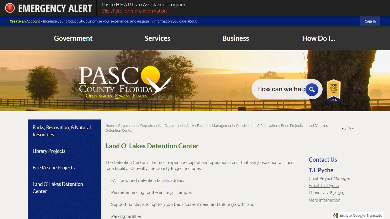 Land O' Lakes Detention Center | Pasco County, FL ...